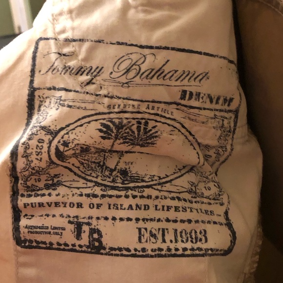 Tommy Bahama classic 40w 34L Khaki dress pants - Picture 3 of 6